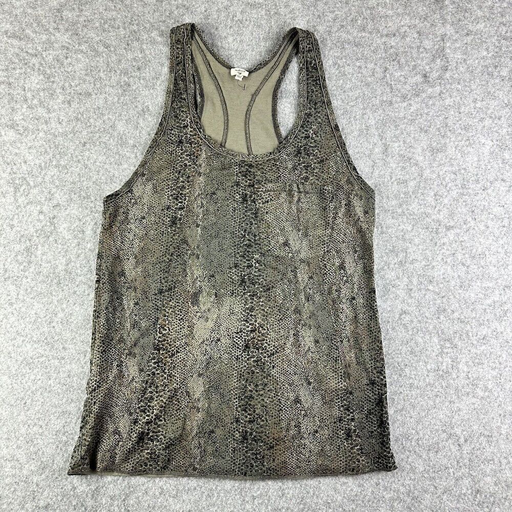 Aritzia Wilfred Tank Top Womens Small Snake Print Pocket Sleeveless Tee Shirt